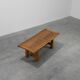 Brutalist Mid-century Oak Dining Table, Belgium 1960s