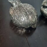Silver-plated salt and pepper shakers