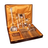 Ménagère, cuillères fourchettes louche métal argenté christofle