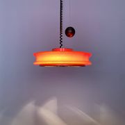 1 of 3 Adjustable Orion Glass Pendant Lamps from Staff