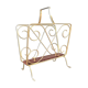 Porte revues bois et métal doré