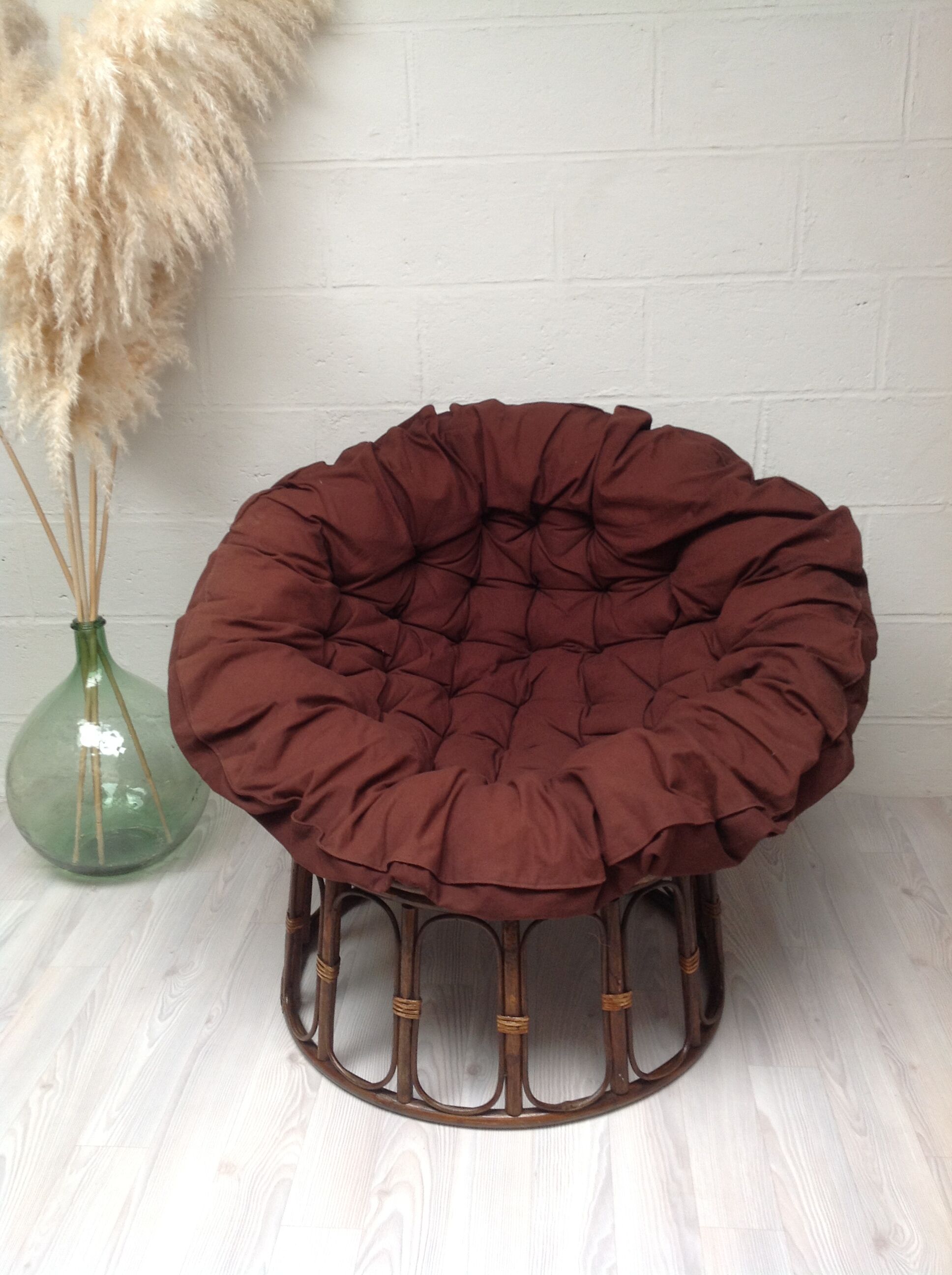 Fauteuil bambou et rotin année 70
