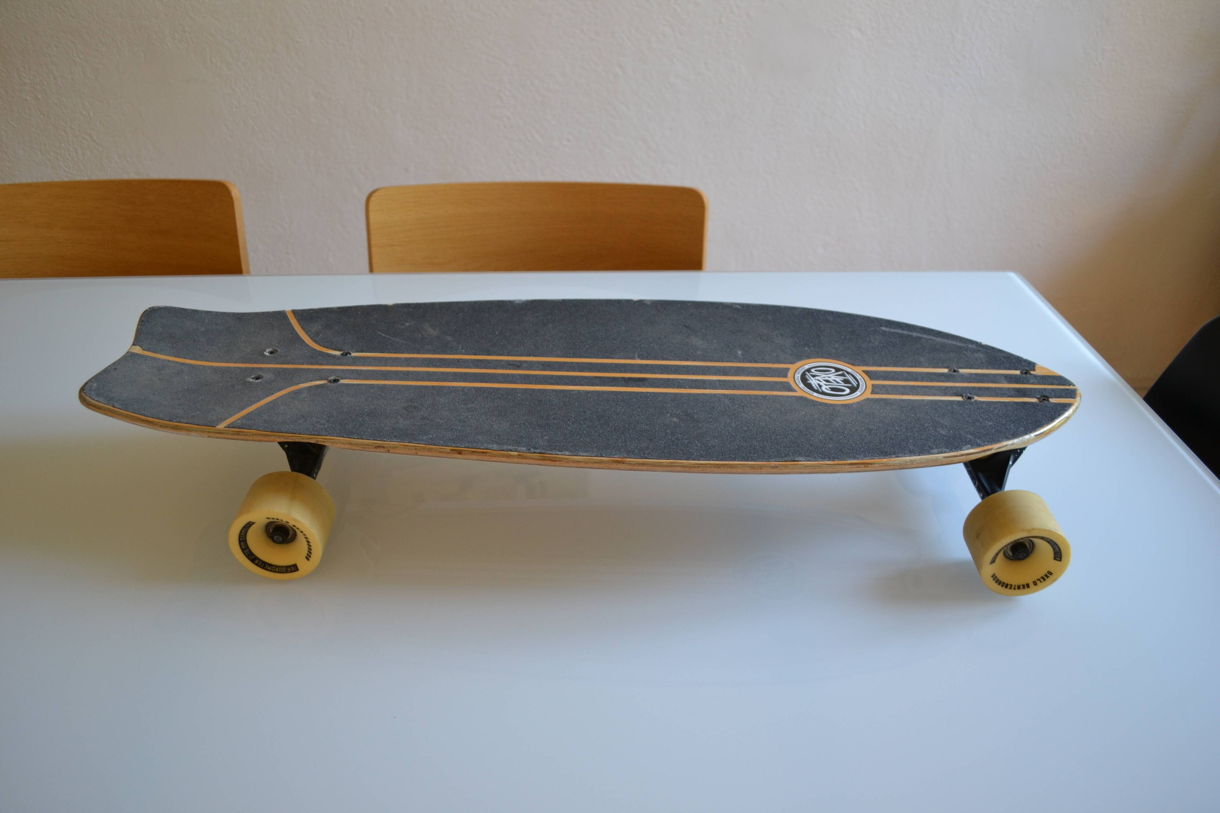 skateboard skate longboard fishtail cruiser oxelo old school style