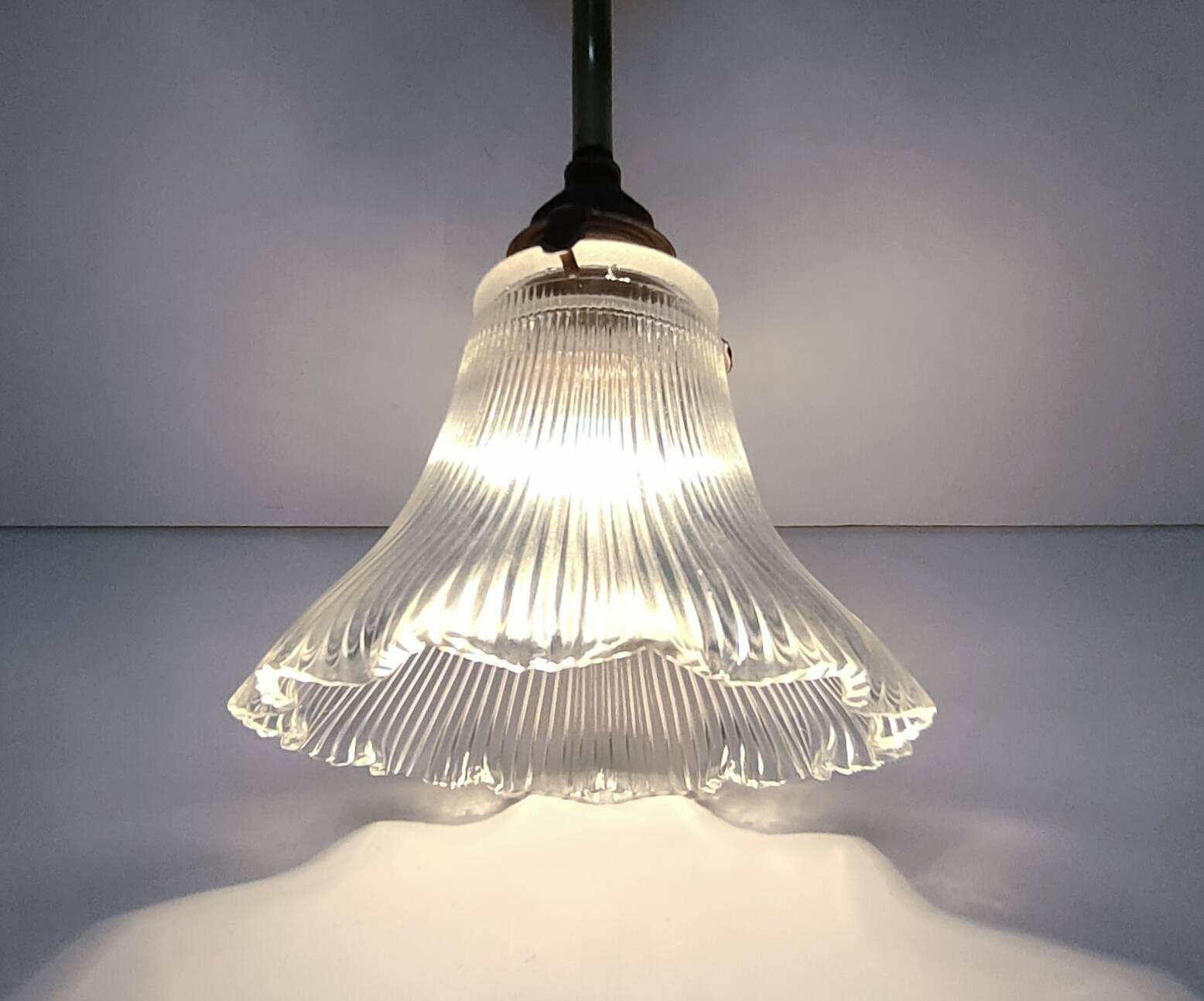 porcelain wall light brass glass holopane early 20th century