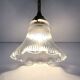 porcelain wall light brass glass holopane early 20th century