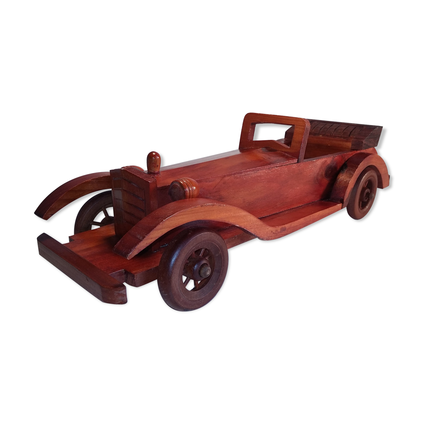 Miniature wooden car