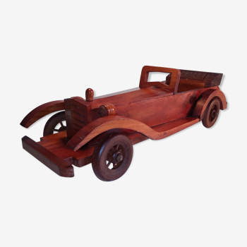 Miniature wooden car