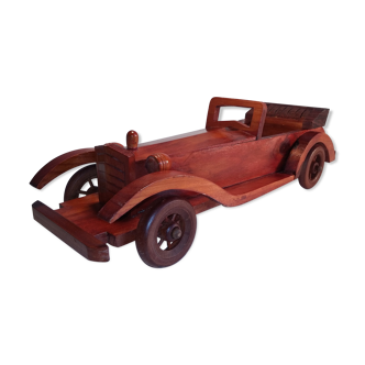 Miniature wooden car