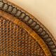Vintage rattan headboard