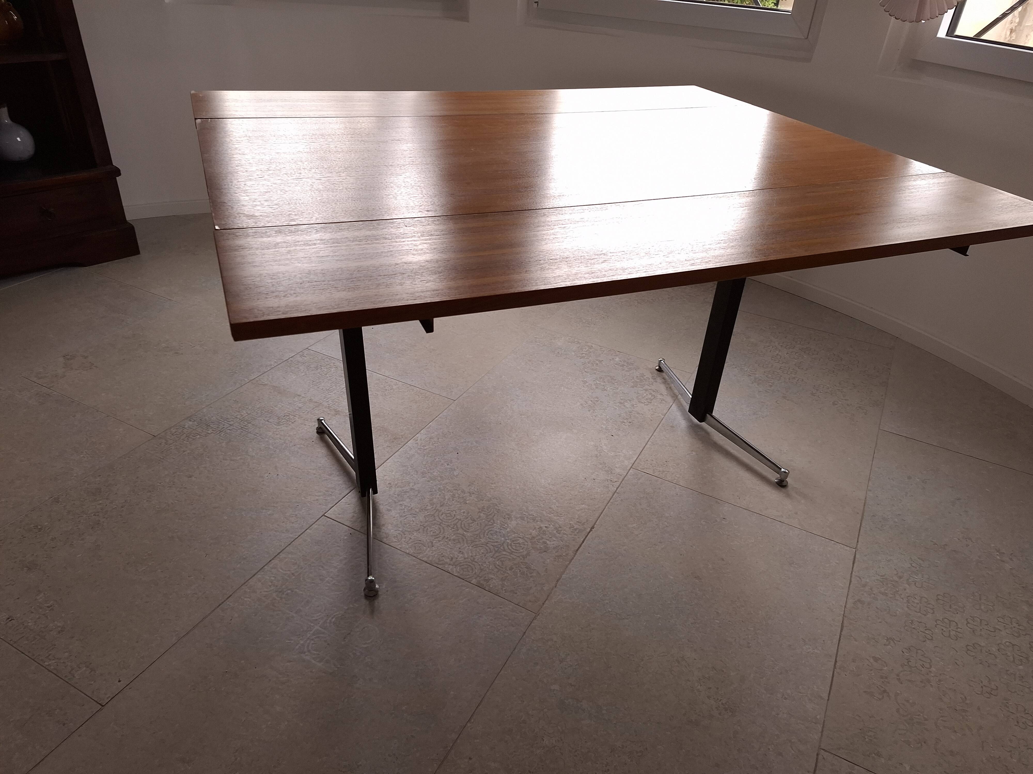Table modulable extensible, années 50-60