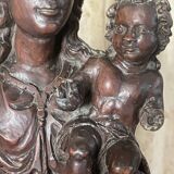 Virgin and Child - Wooden sculpture - 33 cm - France - 18th century