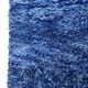 Moroccan Berber carpet Beni Ouarain plain blue mottled 3,19x2.24m