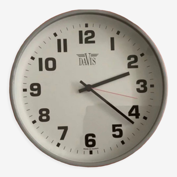 Davis design clock with large black numerals