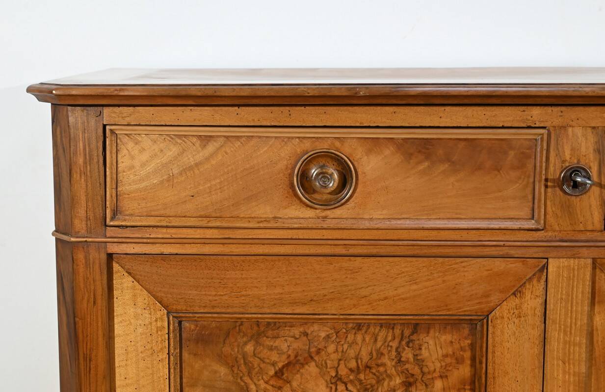 3-door walnut sideboard, late 19th century