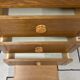 Vintage oak chest of drawers with a drop-down flap – 1960s