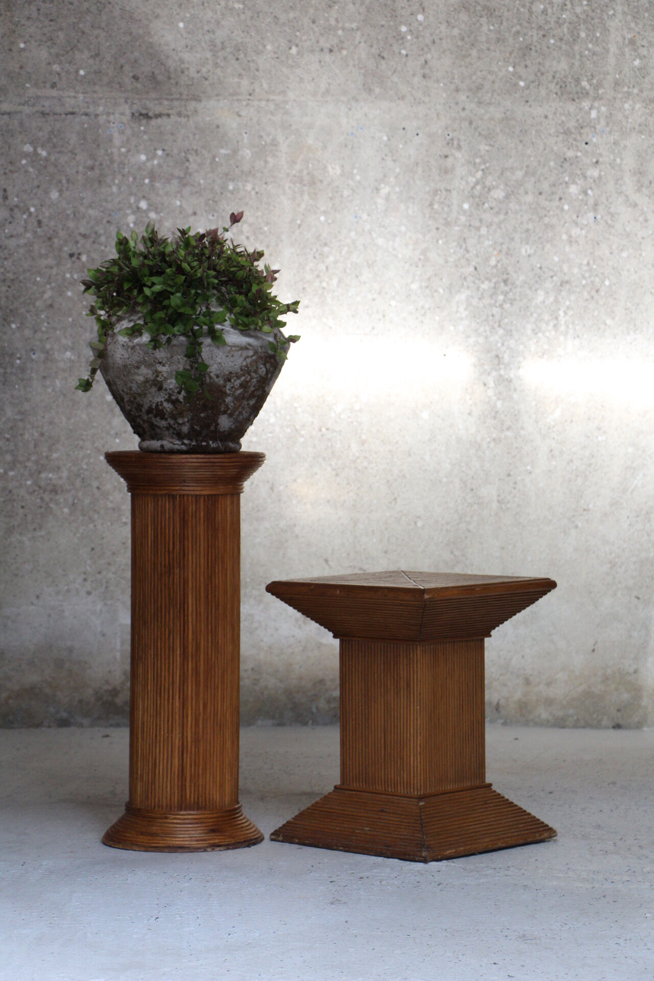 Bamboo and rattan design column