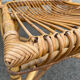 Ensemble bureau et chaise en bambou et rotin, vers 1970
