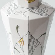 Lampe de table Art Déco vintage par Royal Delft, céramique peinte à la main