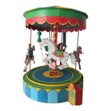 Rare vintage wooden carousel