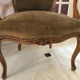 Louis XV style convertible armchair