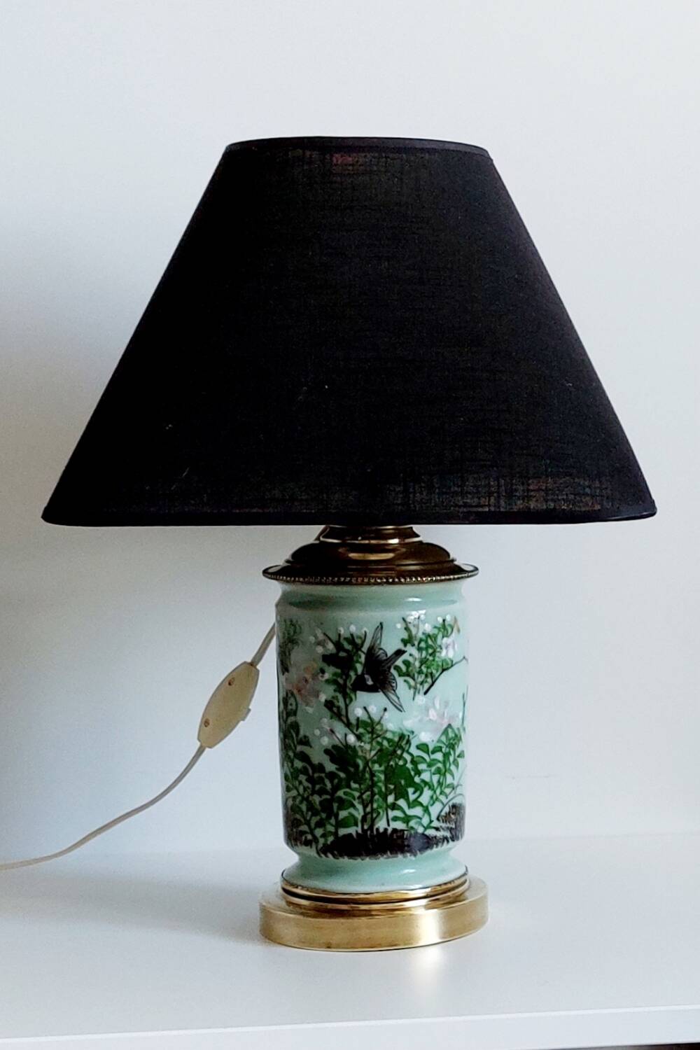 Vintage porcelain lamp