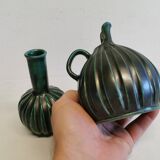 Two  pieces of pottery from Michael Andersen Bornholm - Denmark. Estimated 1960s.