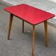 Scandinavian side table in solid wood and rosewood.