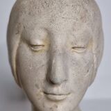 Patinated plaster bust of an unknown princess, Renaissance style after Francesco Laurana, 23 cm