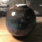 Vase en céramique émaillé signé Anne Marie Donaint Merlimont