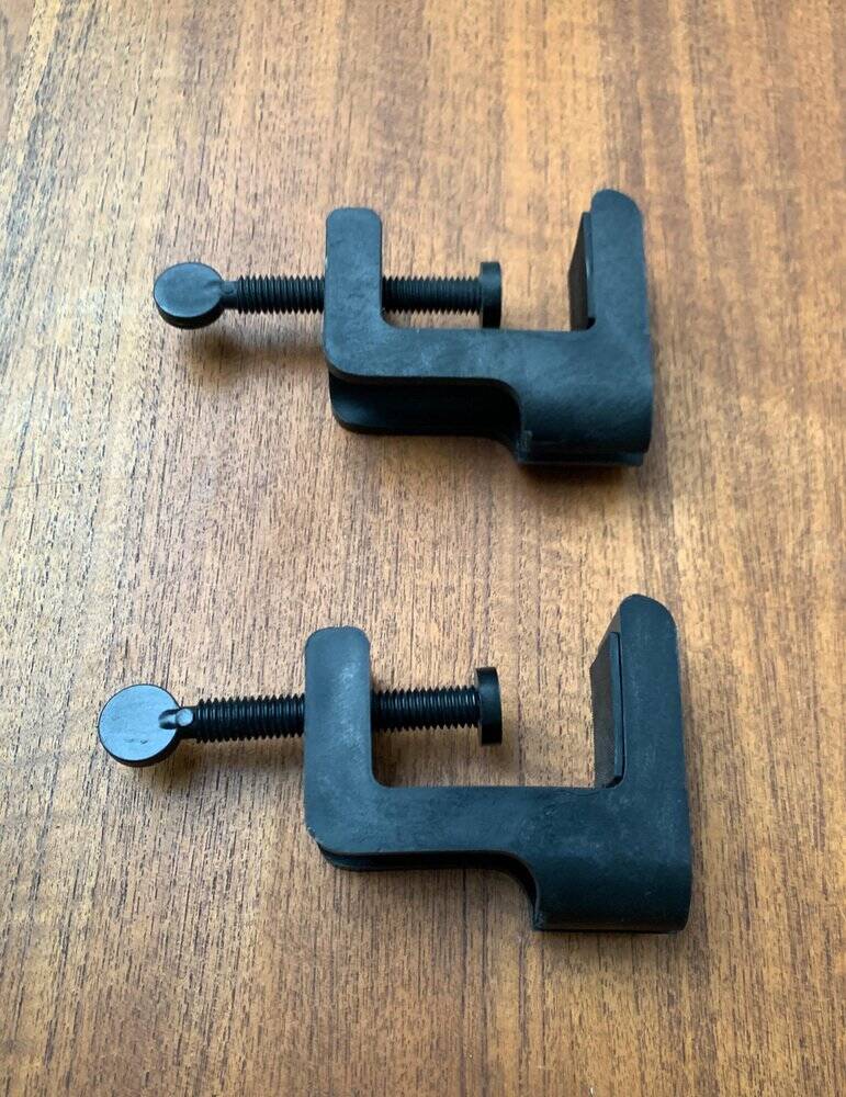 Vintage Space Age clamp lamp Italian Hebi by Isao Hosoe for Valenti Luce, 1970s, set of 2