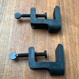 Vintage Space Age clamp lamp Italian Hebi by Isao Hosoe for Valenti Luce, 1970s, set of 2