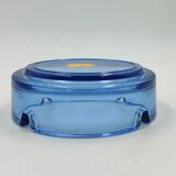 Cendrier bleu en verre
