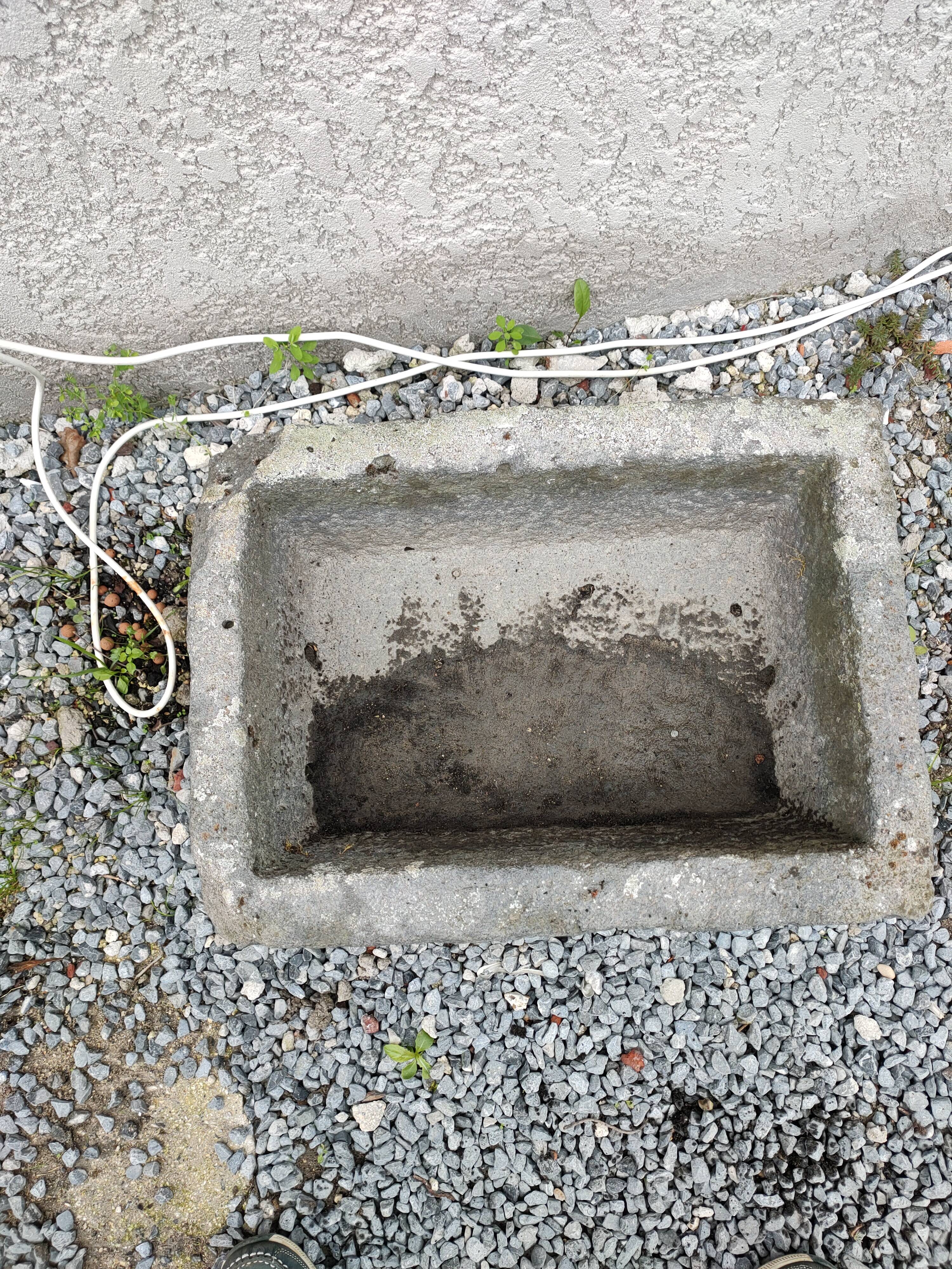Blue stone tray cut 19th century