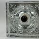 60s 70s Wall Lamp Ice Glass Cube Wall Sconce by Müller & Zimmer Germany