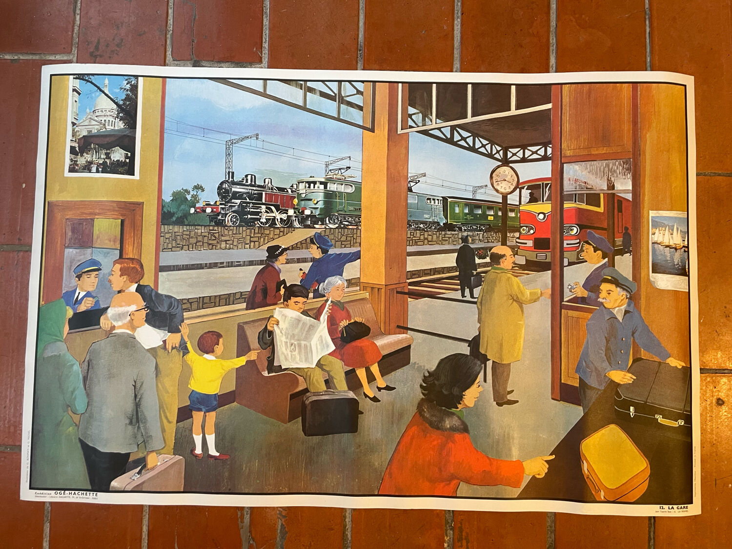 Ogé-Hachette poster "the farm / the station"