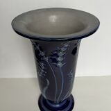 Blue ceramic vase