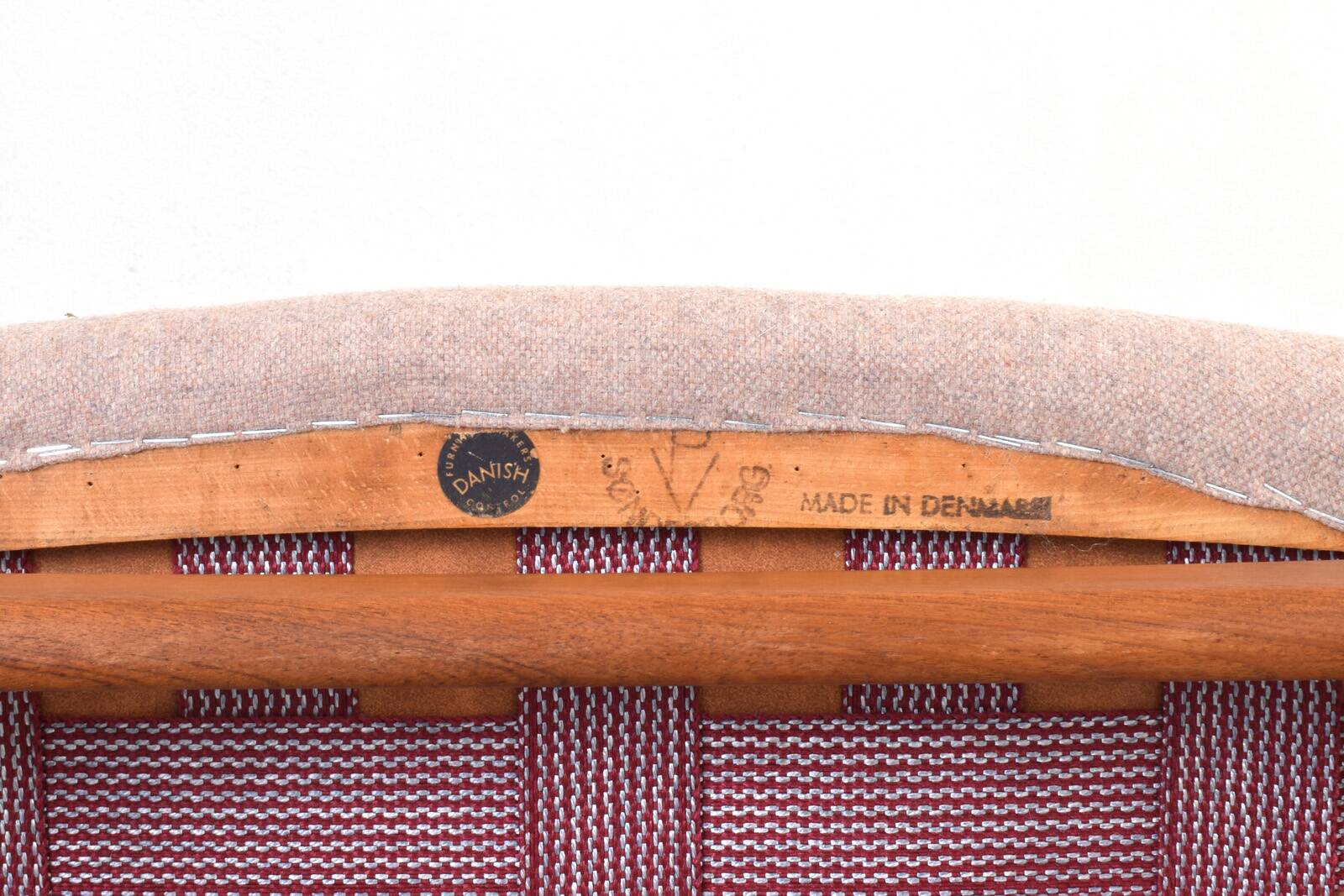 Mid-Century Teak & Wool Ella Armchair by Arne Vodder for Vamo Sønderborg, 1