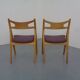 CH 29 Sawbuck Chairs in Oak and Wool by Hans J. Wegner for Carl Hansen & Son, 1950s, Set of 2