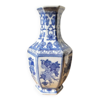 Vase chinois décor vignes