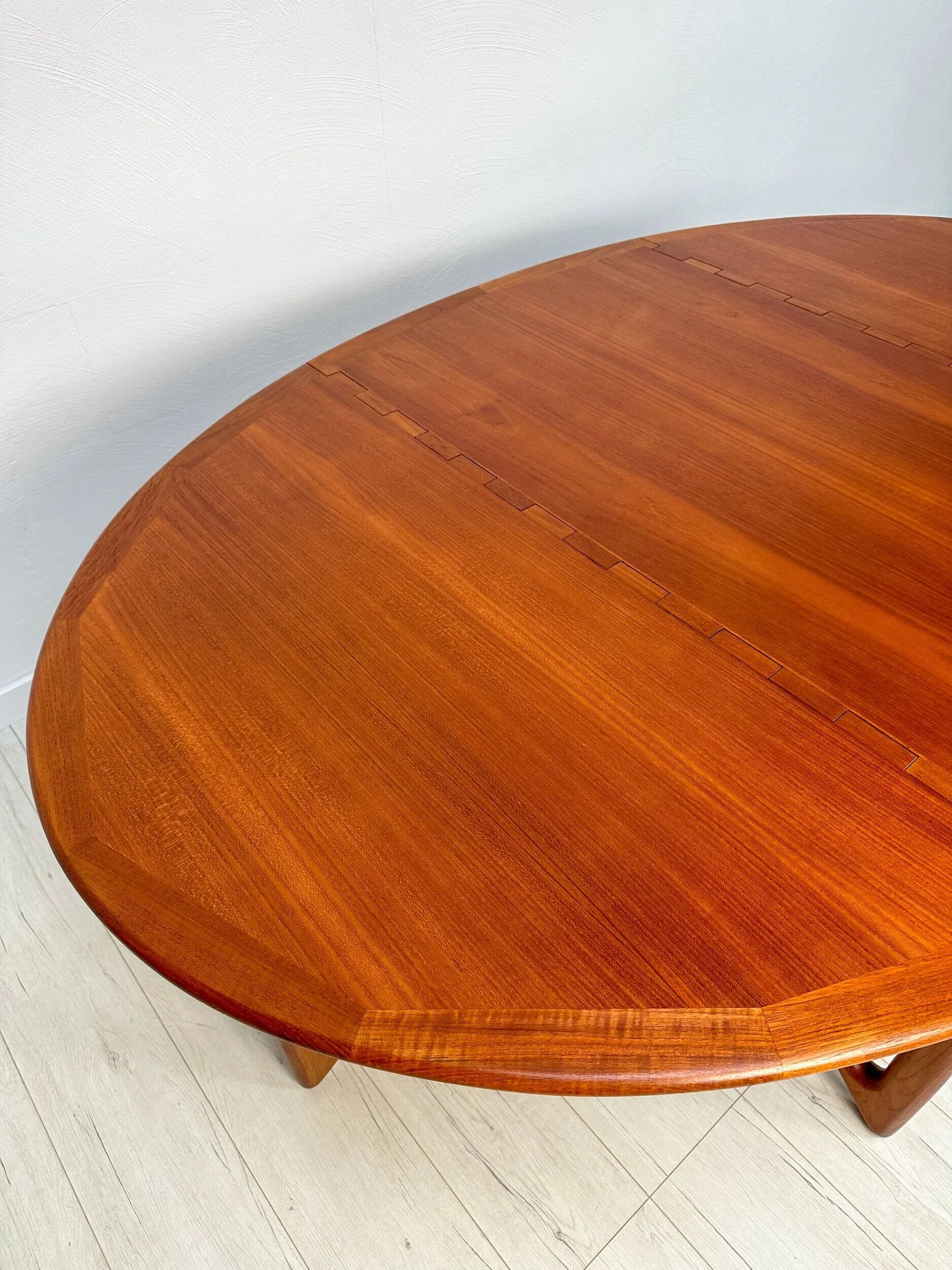 1960s Vintage Gate-leg Teak Danish Dining Table by Niels Koefoed