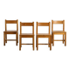 Suite de quatre chaises Maison Regain, circa 1970