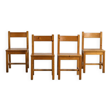 Set of four chairs Maison Regain, circa 1970