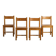Suite de quatre chaises Maison Regain, circa 1970
