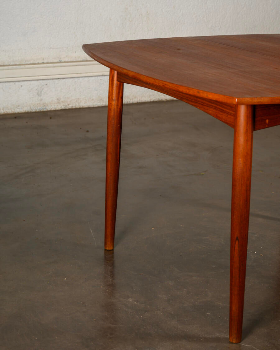 Table en teck rallonge papillon