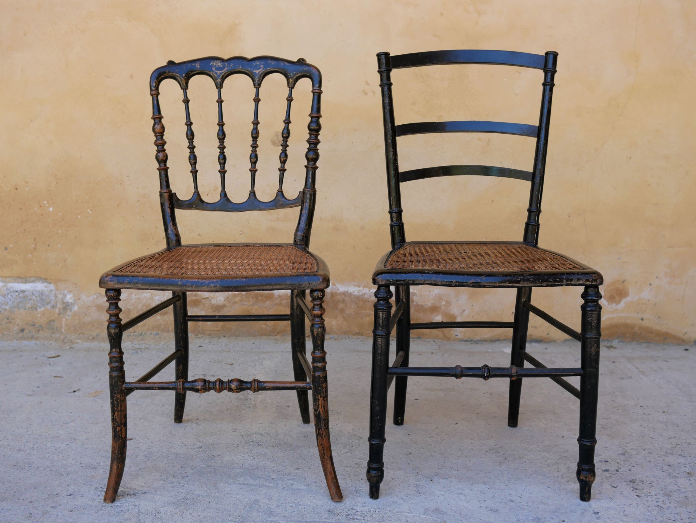 Napoleon III Chair in wood and cannage, twenties