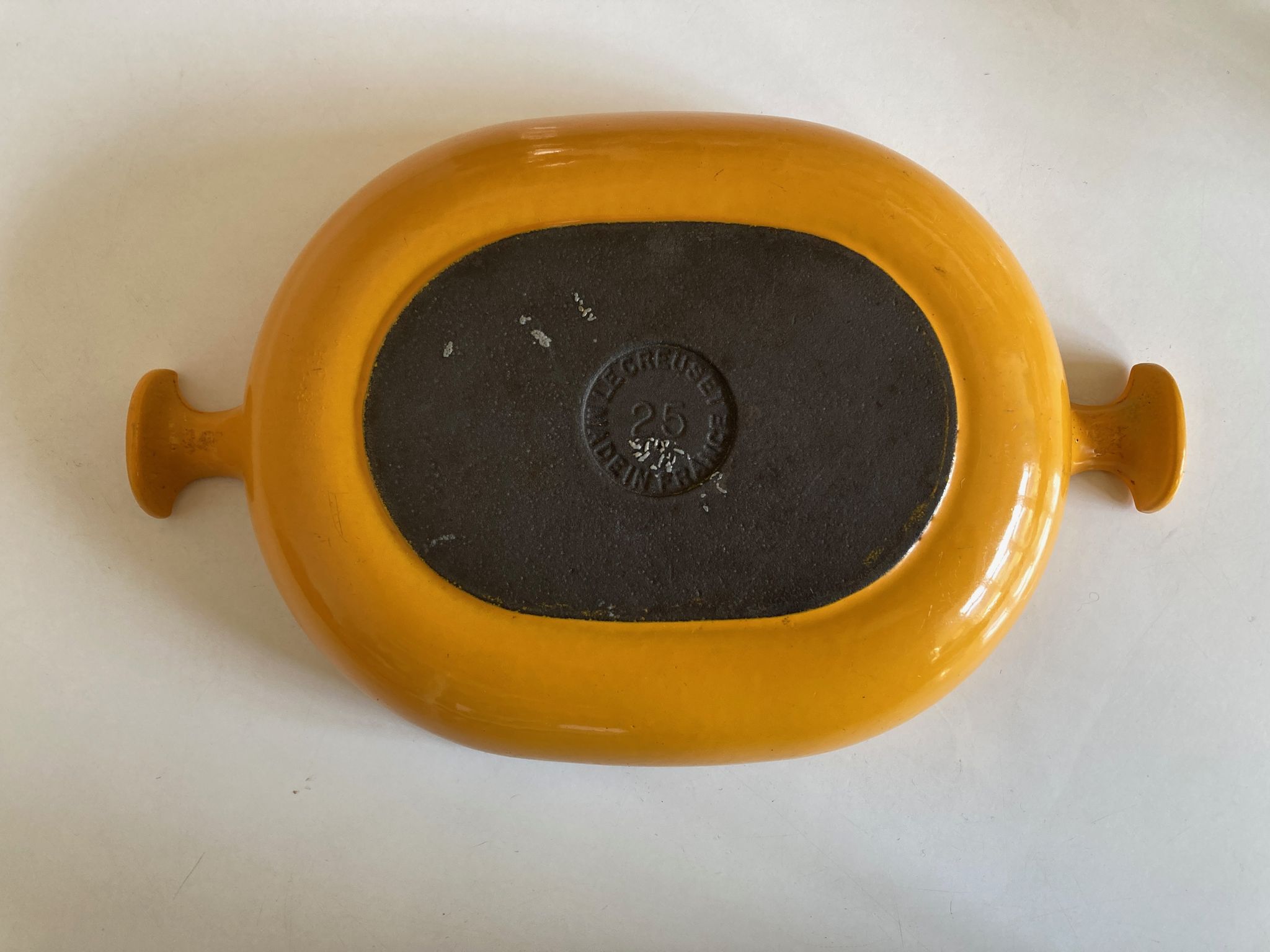 Oven dish Enzo Mari for Cocotte Le Creuset La Mama 1970 Italian design
