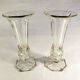 Duo de vases en verre épais