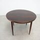 Scandinavian rosewood round dining table