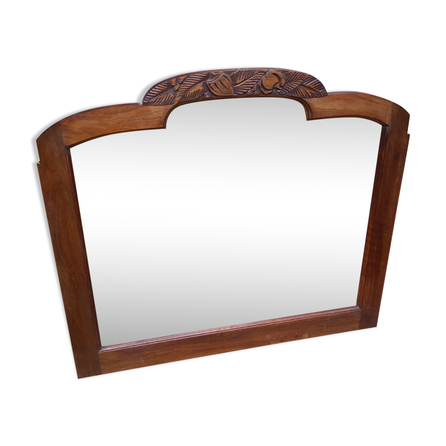 Bevelled art deco mirror 73x65 cm