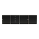 Large black and aluminum sideboard by Interlübke, 1980s Germany.